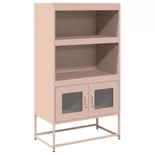Highboard rózsaszín 68x39x123 cm Acél