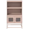 Highboard rózsaszín 68x39x123 cm Acél