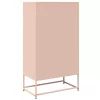 Highboard rózsaszín 68x39x123 cm Acél