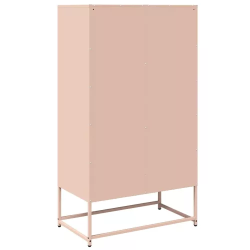 Highboard rózsaszín 68x39x123 cm Acél