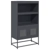 Highboard antracit 68x39x123 cm Acél