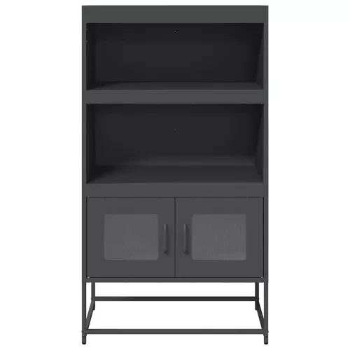 Highboard antracit 68x39x123 cm Acél
