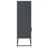 Highboard antracit 68x39x123 cm Acél