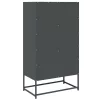 Highboard antracit 68x39x123 cm Acél