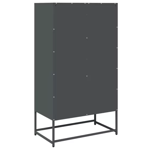 Highboard antracit 68x39x123 cm Acél