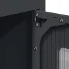 Highboard antracit 68x39x123 cm Acél