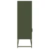 Highboard olívazöld 68x39x123 cm Acél