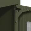 Highboard olívazöld 68x39x123 cm Acél