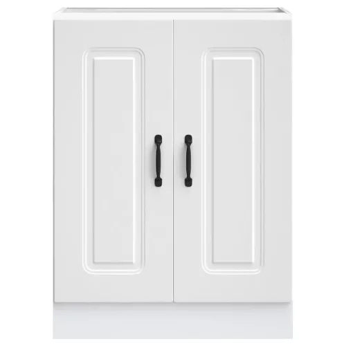 Mosogató aljzat szekrény Kalmar fehér 60x46x81,5 cm műanyag fa