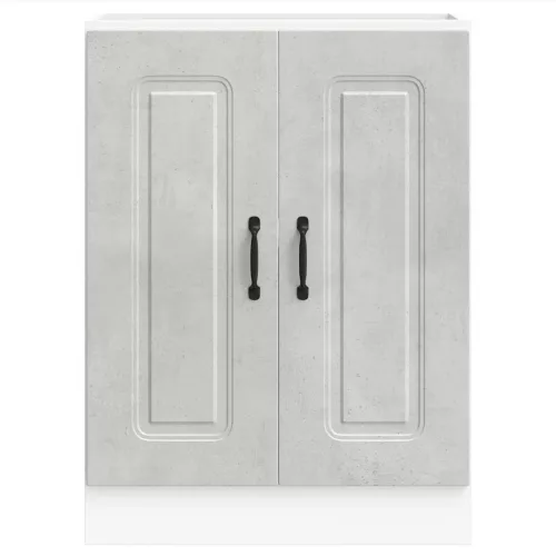 Mosogató aljzat szekrény Kalmar betonszürke 60x46x81,5 cm
