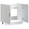 Mosogató aljzat szekrény Kalmar magasfényű fehér 80x46x81,5 cm