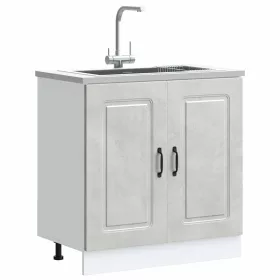 Mosogató aljzat szekrény Kalmar betonszürke 80x46x81,5 cm