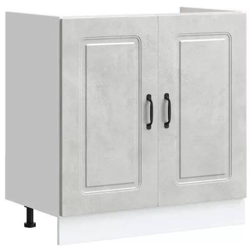 Mosogató aljzat szekrény Kalmar betonszürke 80x46x81,5 cm