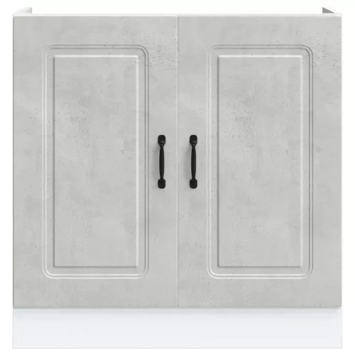 Mosogató aljzat szekrény Kalmar betonszürke 80x46x81,5 cm