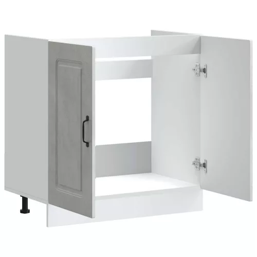 Mosogató aljzat szekrény Kalmar betonszürke 80x46x81,5 cm