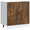 Mosogató sljzat szekrény Kalmar füstölt tölgy 80x46x81,5 cm