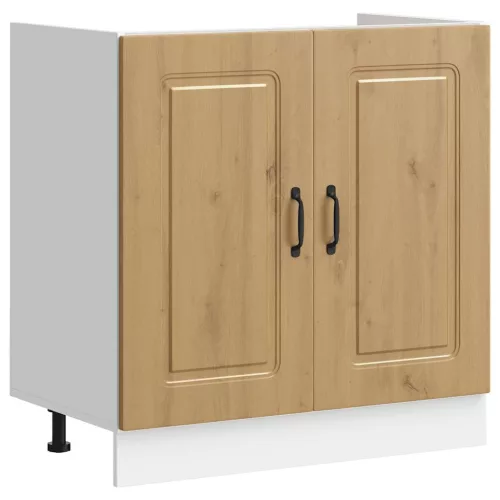 Mosogató sljzat szekrény Kalmar kézműves tölgy 80x46x81,5 cm
