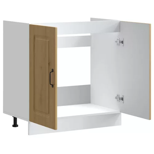Mosogató sljzat szekrény Kalmar kézműves tölgy 80x46x81,5 cm