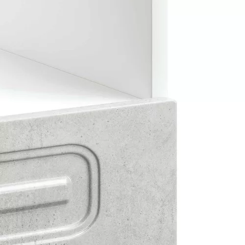Kalmar betonszürke szerelt fa sütőszekrény