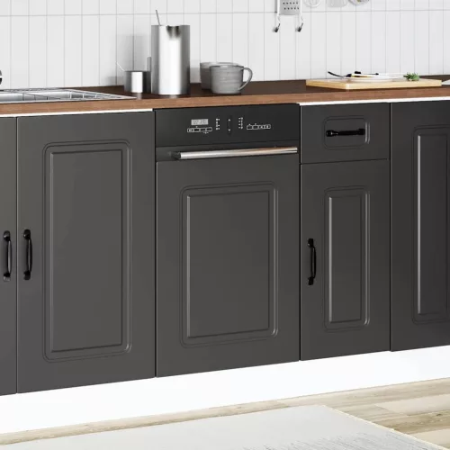 Mosogatógép panel Kalmar Fekete 45x1,5x67 cm mérnöki fa