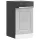 Mosogatógép panel Kalmar beton szürke 45x1,5x67 cm