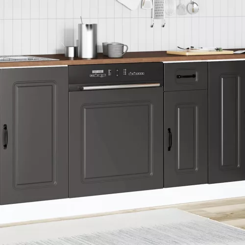 Mosogatógép panel Kalmar fekete 60x1,5x67 cm gépesített fa