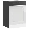 Mosogatógép panel Kalmar magasfényű fehér 60x1,5x67 cm gépi fa
