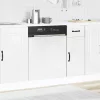 Mosogatógép panel Kalmar magasfényű fehér 60x1,5x67 cm gépi fa