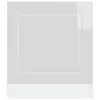 Mosogatógép panel Kalmar magasfényű fehér 60x1,5x67 cm gépi fa