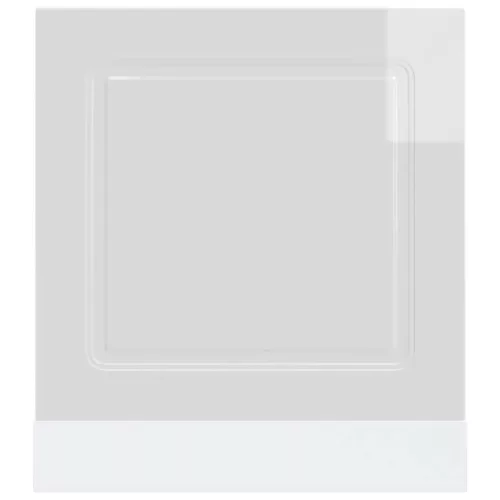 Mosogatógép panel Kalmar magasfényű fehér 60x1,5x67 cm gépi fa