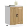 Mosdóaljzatos szekrény Lucca kézműves tölgy fűrészáru műfa