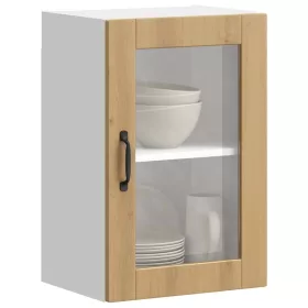   Konyhai fali szekrény üvegajtóval "Porto" Artisan Oak