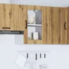 Konyhai fali szekrény üvegajtóval "Porto" Artisan Oak