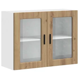   Konyhai fali szekrény üvegajtóval "Porto" Artisan Oak