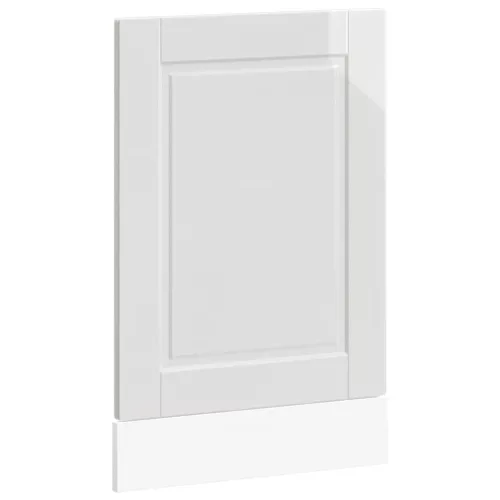 Mosogatógép panel "Porto" Magasfényű fehér 45x1,5x67 cm Gépi fa