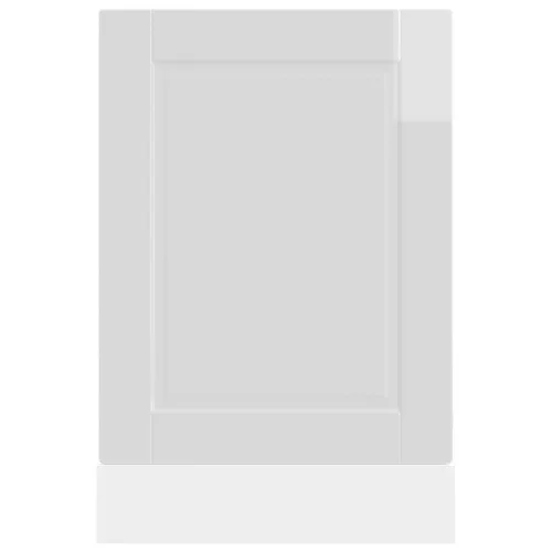 Mosogatógép panel "Porto" Magasfényű fehér 45x1,5x67 cm Gépi fa