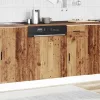 Mosogatógép panel Porto régi fa 60x1,5x67 cm műanyag fa