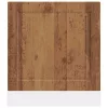 Mosogatógép panel Porto régi fa 60x1,5x67 cm műanyag fa