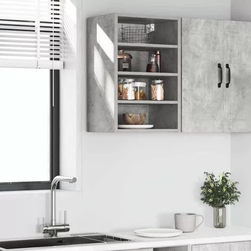“Riga” betonszürke szerelt fa függő szekrény 40x29,5x60 cm