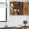 “Riga” antik fa színű szerelt fa függőszekrény 40x29,5x60 cm