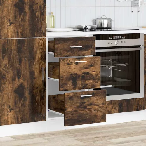 “Lyon” alsó szekrény füstölt tölgy Gépi úton előállított fa