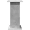 Betonszürke szerelt fa bárasztal tárolóval 60 x 60 x 102 cm