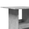Betonszürke szerelt fa bárasztal tárolóval 60 x 60 x 102 cm