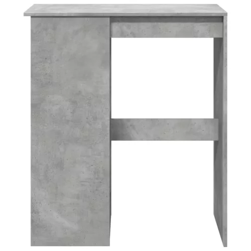 Betonszürke szerelt fa bárasztal tárolókkal 90x47,5x103,5 cm