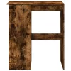 Füstös tölgy szerelt fa bárasztal tárolókkal 90x47,5x103,5 cm