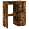 Füstös tölgy szerelt fa bárasztal tárolókkal 90x47,5x103,5 cm