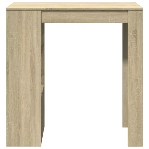 Sonoma tölgy szerelt fa bárasztal tárolókkal 102x50x103,5 cm