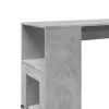Betonszürke szerelt fa tárolórekeszes bárasztal 101x40x103,5 cm