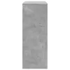 Betonszürke szerelt fa tárolórekeszes bárasztal 90x40x103,5 cm