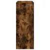 Füstös tölgy szerelt fa bárasztal tárolókkal 90 x 40 x 103,5 cm